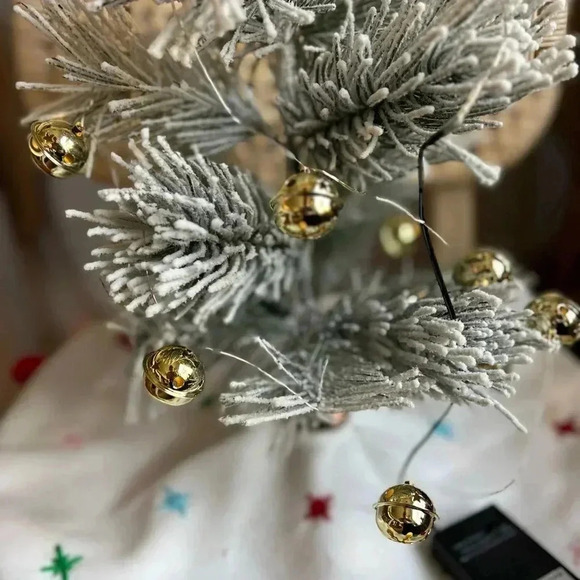Gold Bell String Lights Battery-Operated Fairy Lights Christmas tree decor - Picture 7 of 7